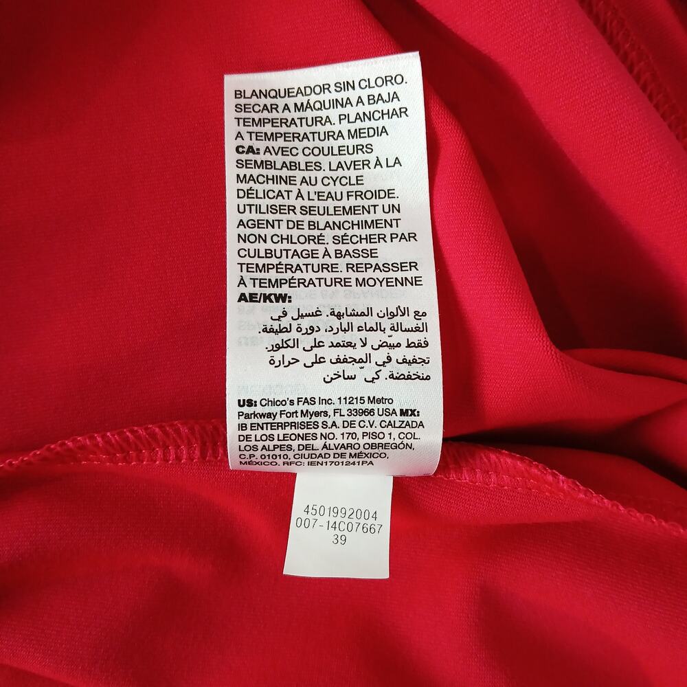 Chico's Hot Pink Nylon-blend Tank Top 1 (US Medium) summer layers - Picture 8 of 11